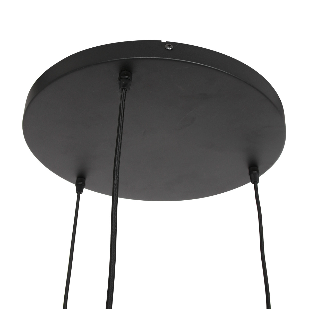 Lampe globe en verre fumé à trois lumières Steinhauer Bollique noir – Image 7