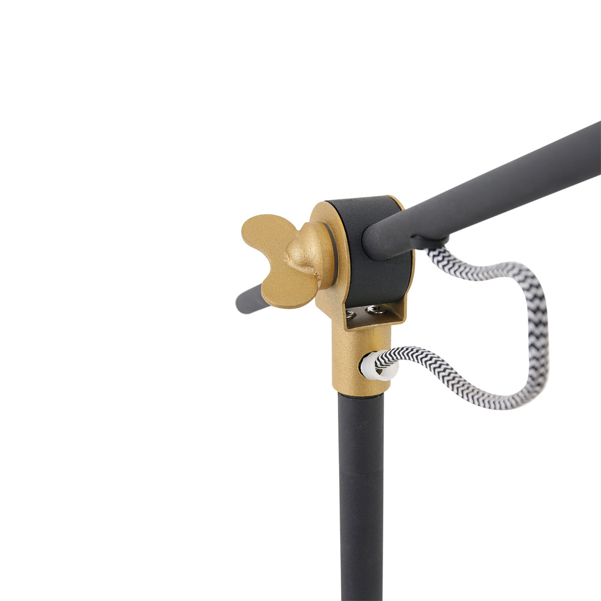 Lampe de table industrielle noire en métal Mexlite Nove – Image 5