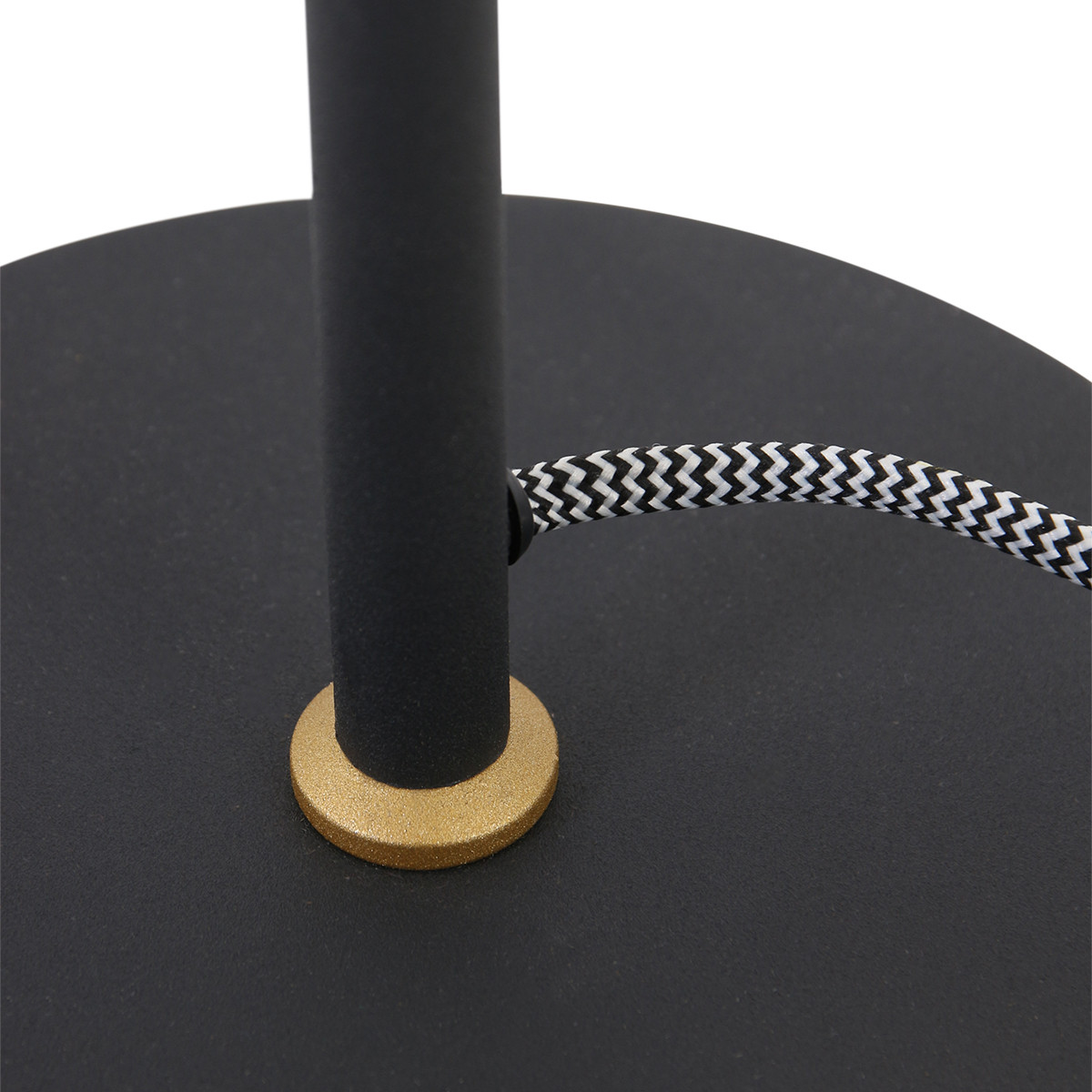 Lampe de table industrielle noire en métal Mexlite Nove – Image 6