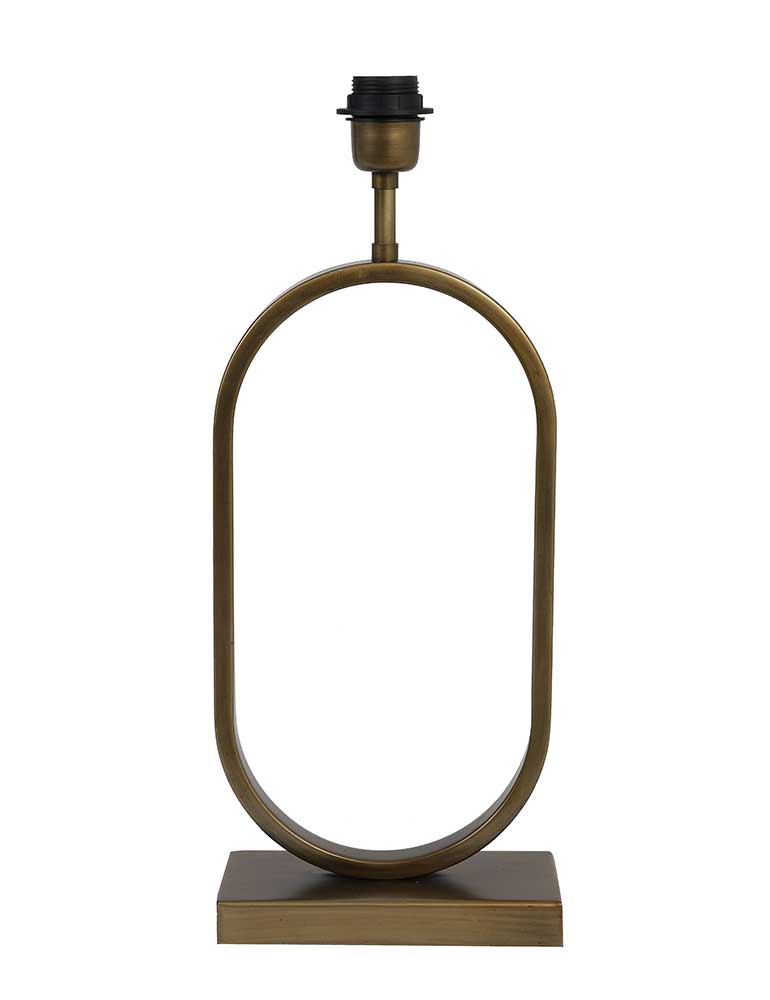Lampe moderne Light & Living Jamiri bleu pied oval bronze – Image 2