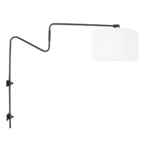 lampe-originale-blanc-et-acier-steinhauer-linstrøm-opaque-et-noir-3719zw