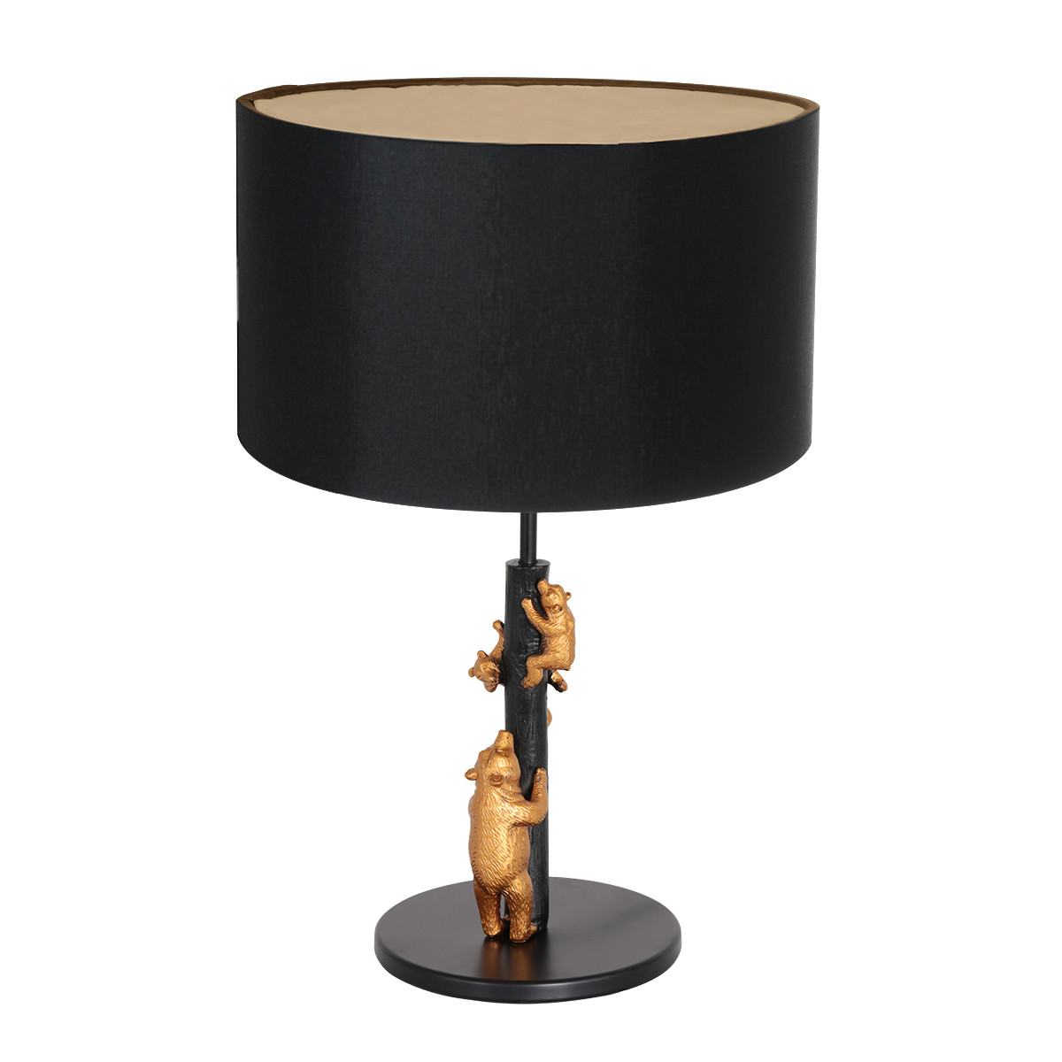 Lampe ours noir et or Anne Light & Home – Image 2