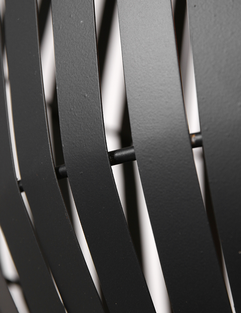 Lampe sur pied avec abat-jour panier Kyomi Light & Living noir – Image 7