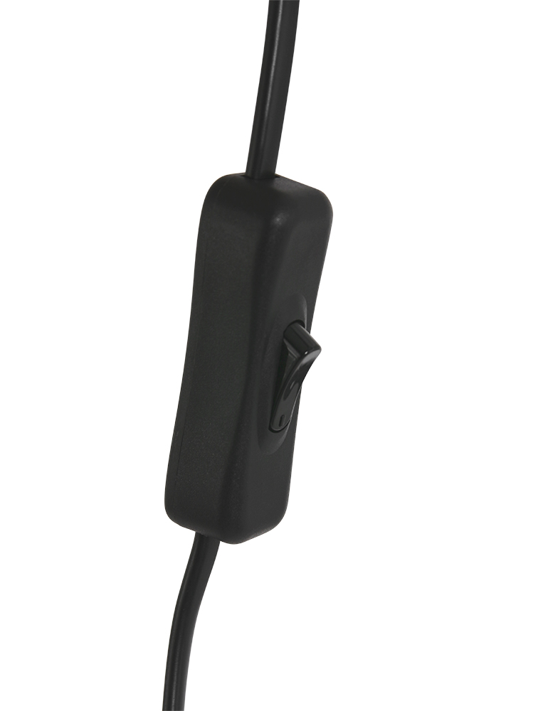 Lampe sur trépied avec abat-jour fil de fer Sputnik Anne Lighting noir et bois – Image 9