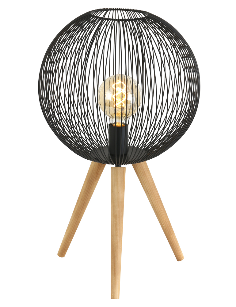 lampe-sur-trepied-avec-abat-jour-fil-de-fer-sputnik-anne-lighting-noir-et-bois-2708zw
