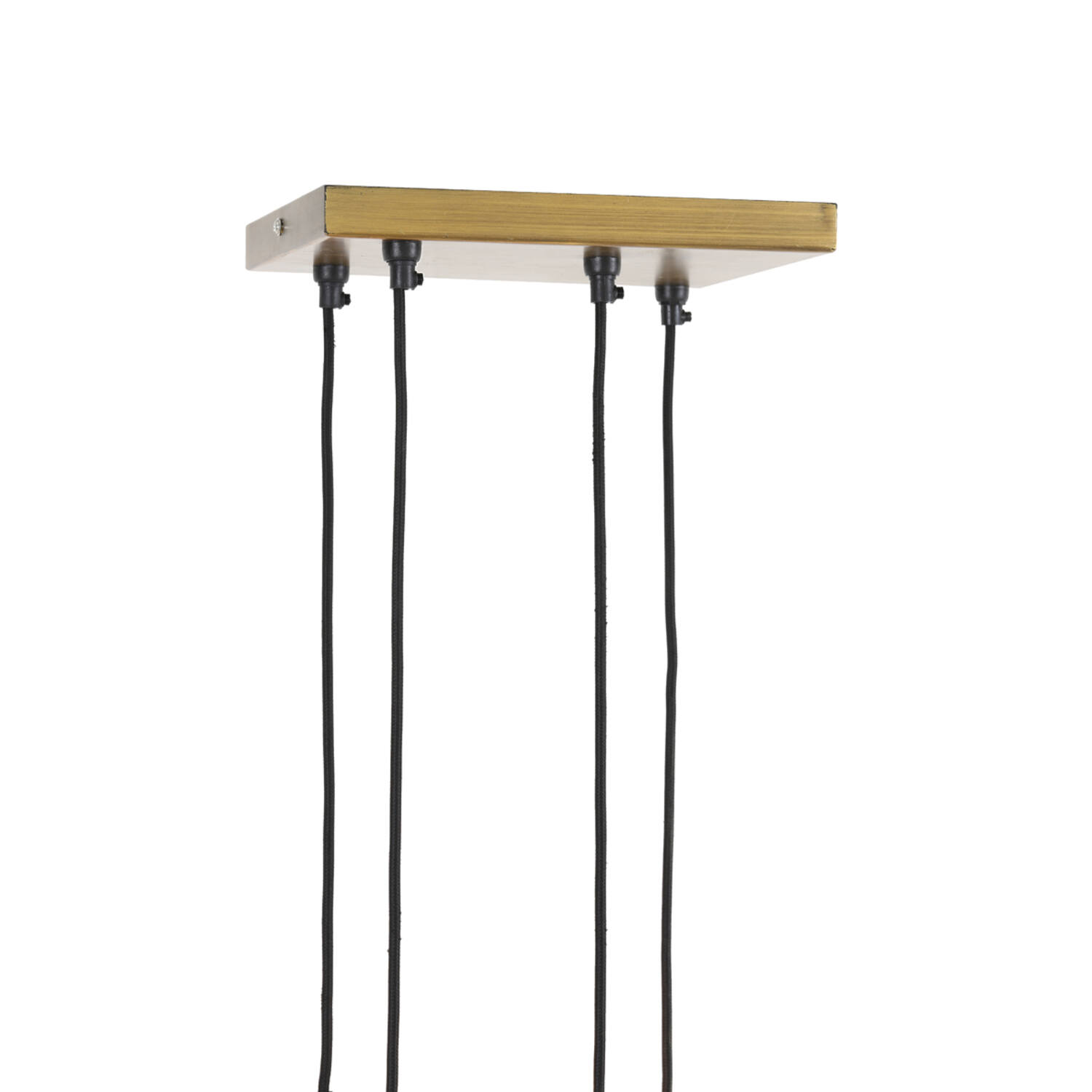 Lampe suspendue moderne dorée à quatre points lumineux Light & Living Marley – Image 8