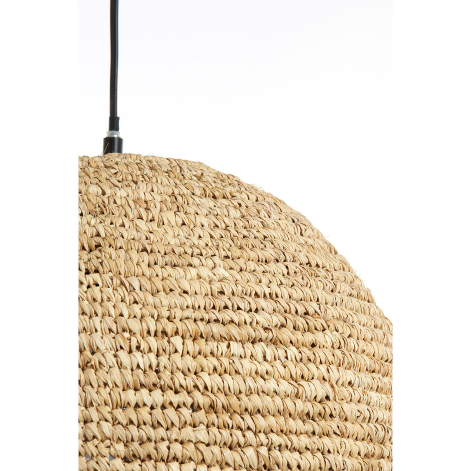 Lampe suspendue naturelle beige à mailles fines Light & Living Coryp – Image 4