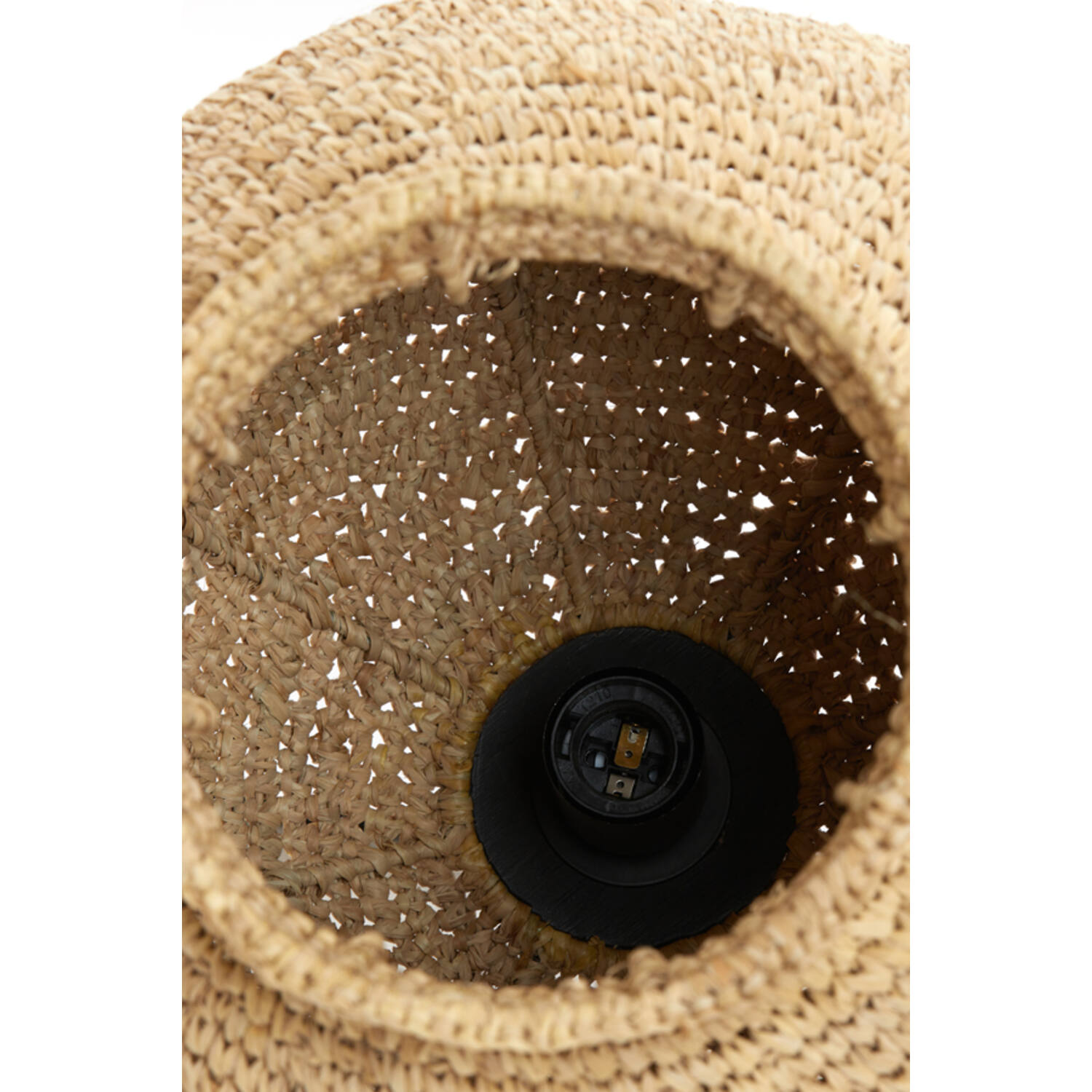 Lampe suspendue naturelle beige à mailles fines Light & Living Coryp – Image 5