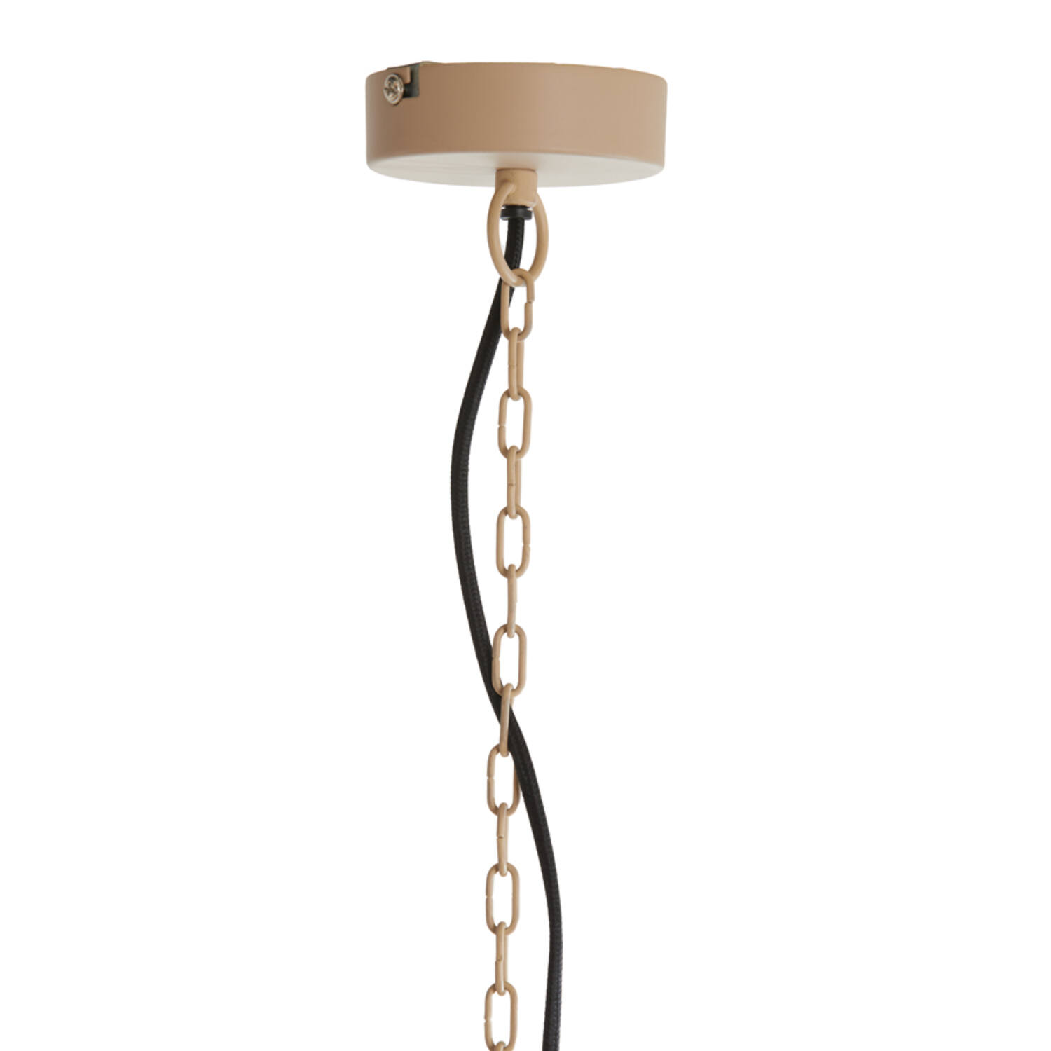 Lampe suspendue naturelle beige en forme de nasse Light & Living Nakisha – Image 5