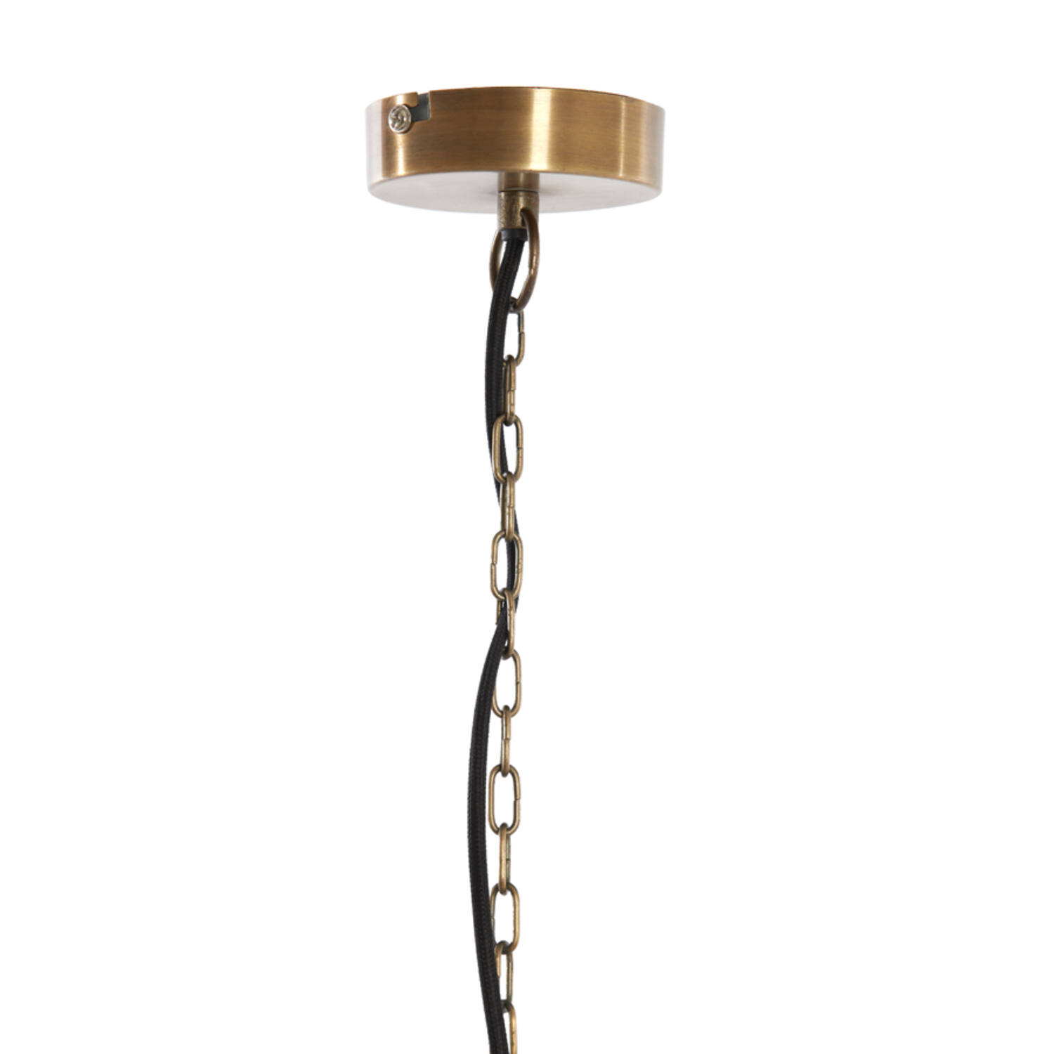 Lampe suspendue naturelle marron avec dorure Light & Living Nakisha – Image 5