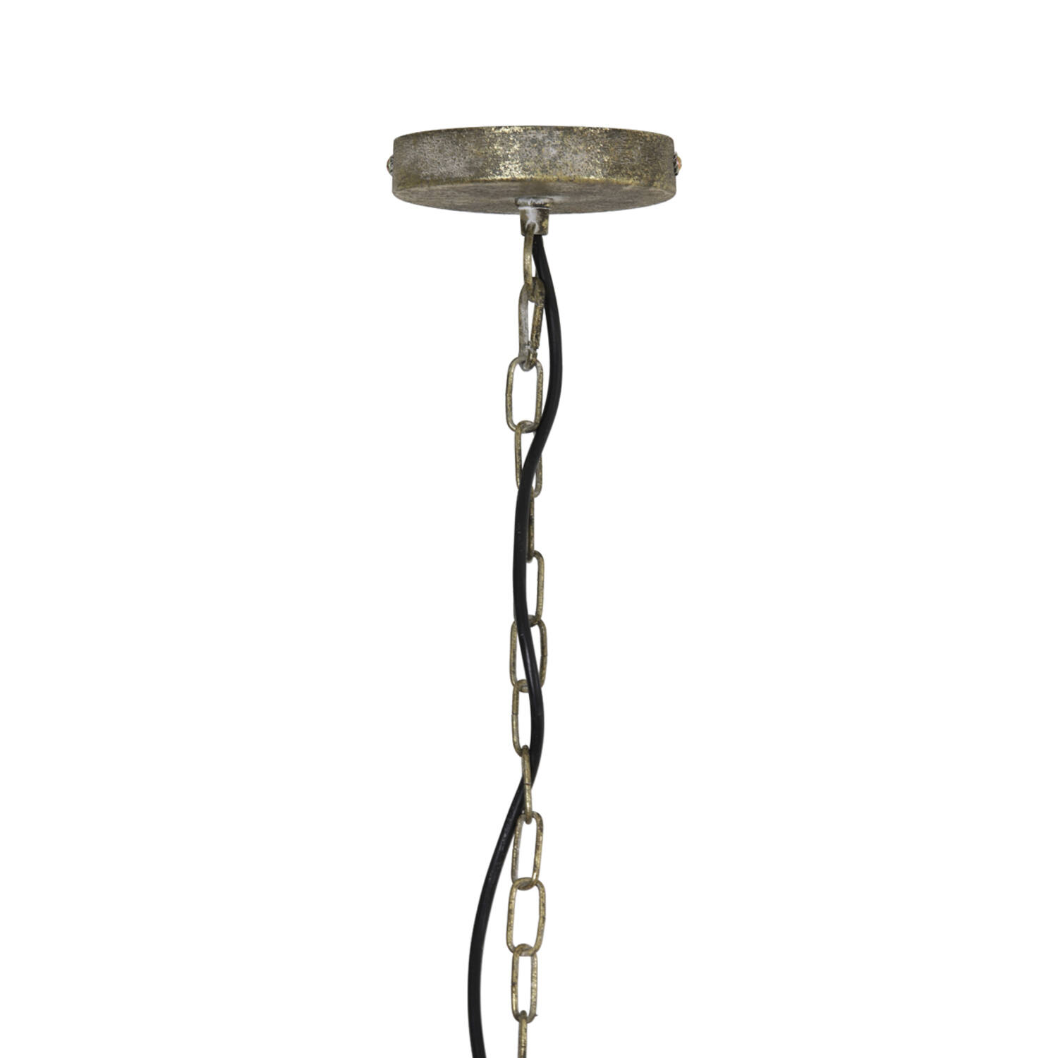 Lampe suspendue orientale blanche et dorée ajourée Light & Living Lavello – Image 5