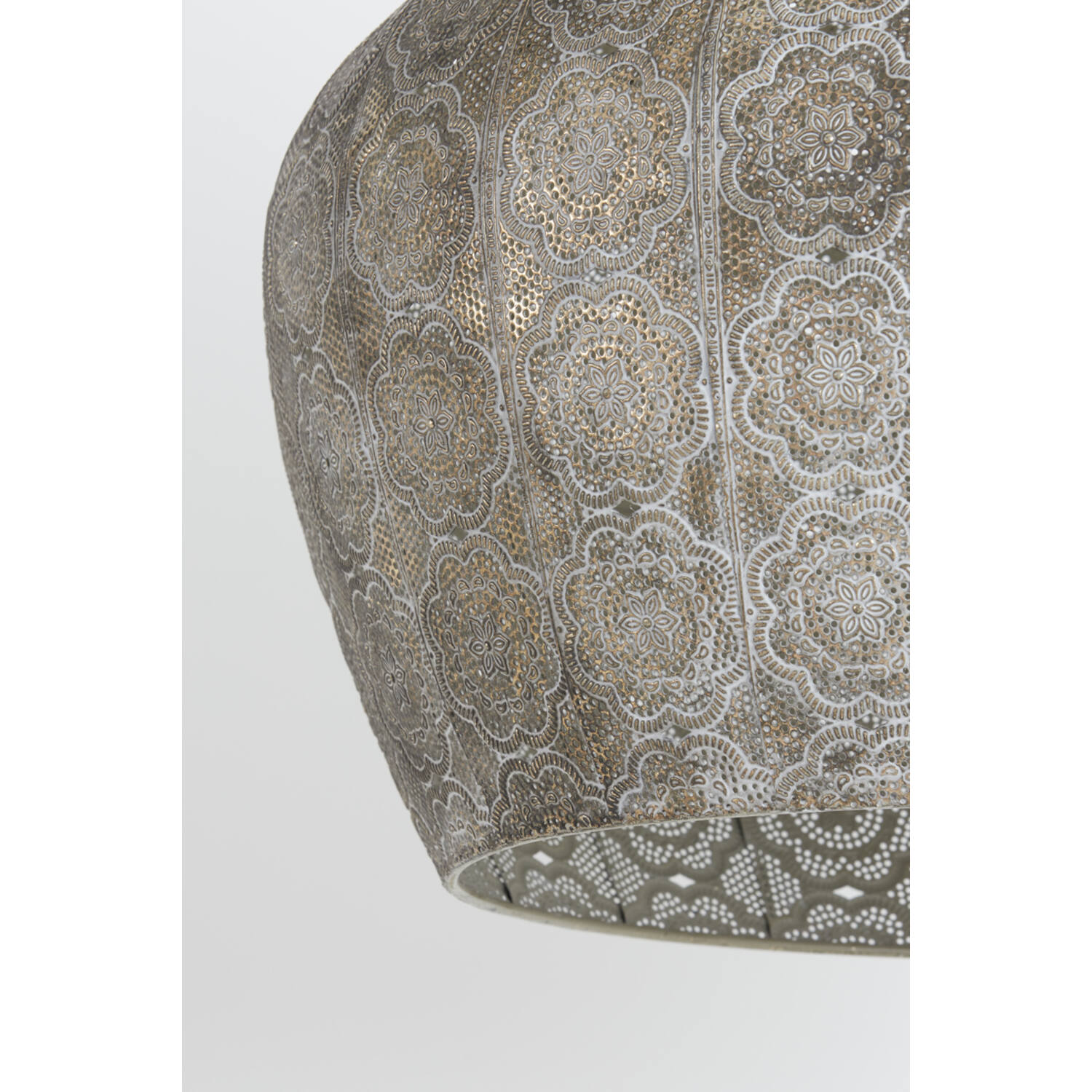 Lampe suspendue orientale dorée avec motif floral Light & Living Emine – Image 4