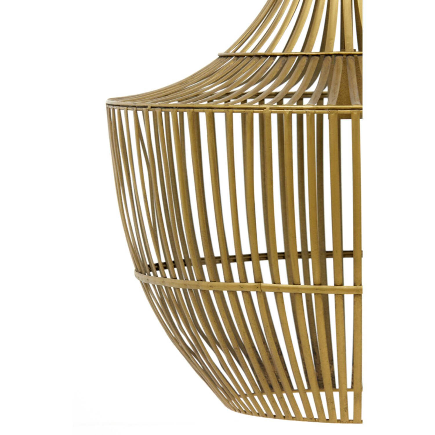 Lampe suspendue orientale dorée en métal Light & Living Stella – Image 3