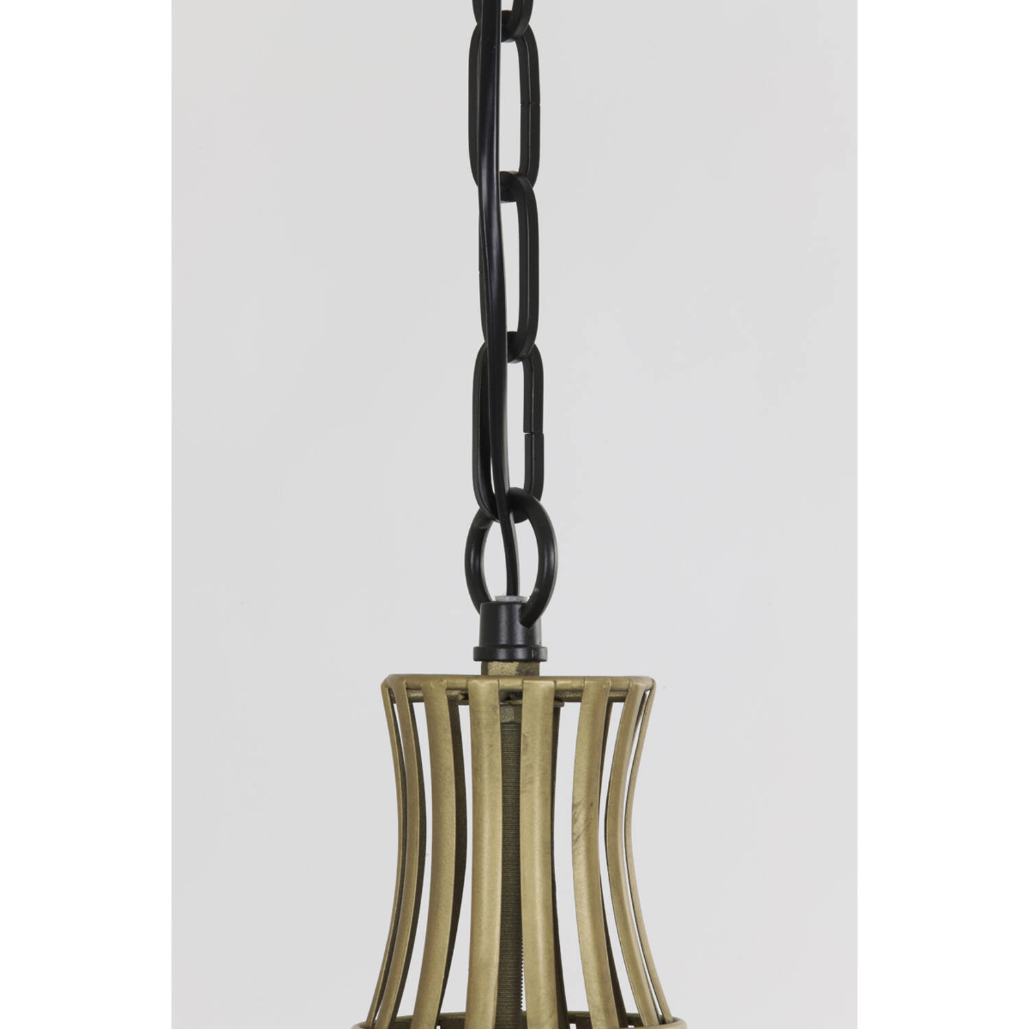 Lampe suspendue orientale dorée en métal Light & Living Stella – Image 4