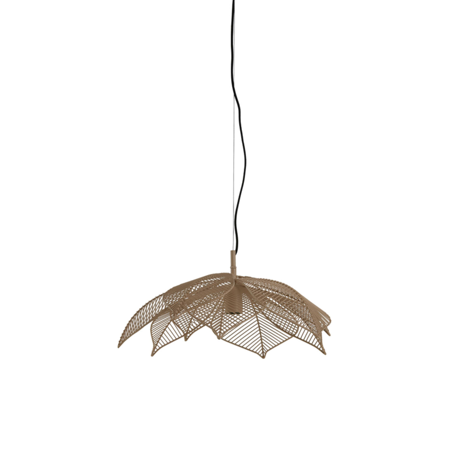 Lampe suspendue rétro beige en forme de fleur Light & Living Pavas – Image 2