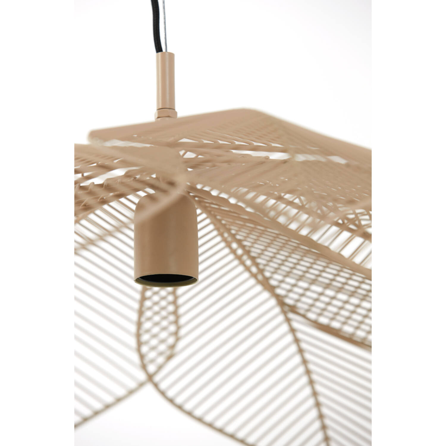 Lampe suspendue rétro beige en forme de fleur Light & Living Pavas – Image 3
