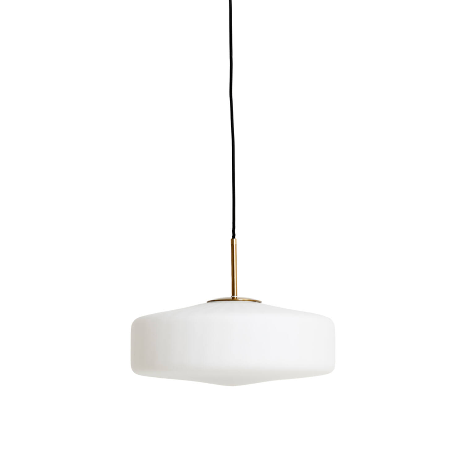 Lampe suspendue rétro blanche et dorée Light & Living Pleat – Image 2