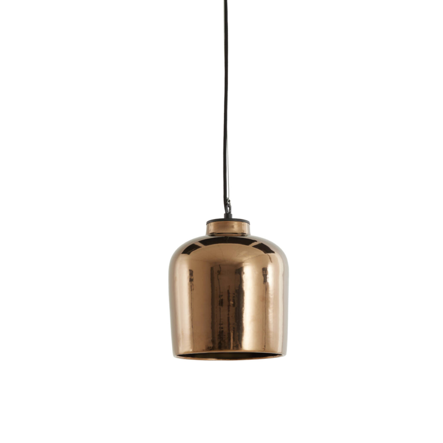 Lampe suspendue rétro en verre fumé brun-rouge Light & Living Dena – Image 6