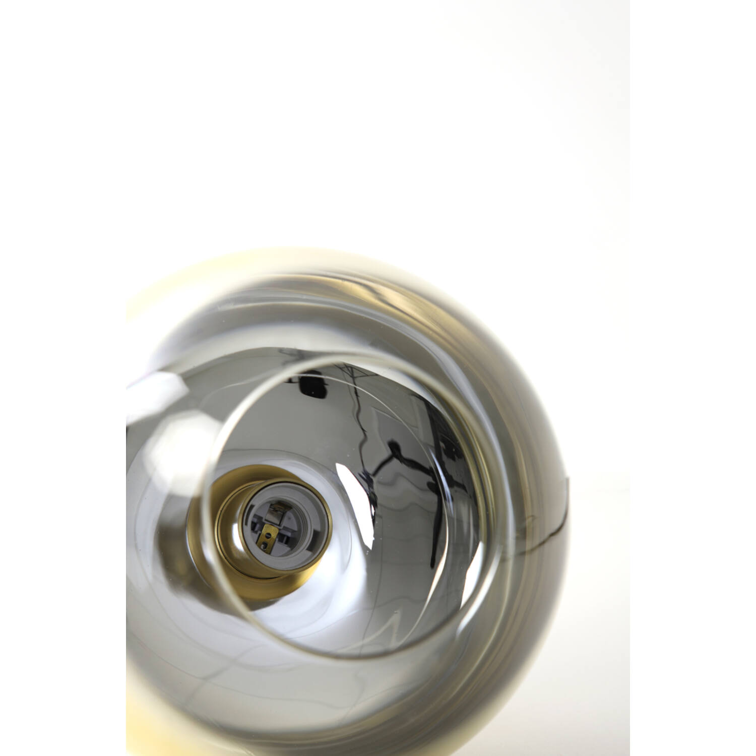 Lampe suspendue rétro en verre fumé doré Light & Living Mayson – Image 5