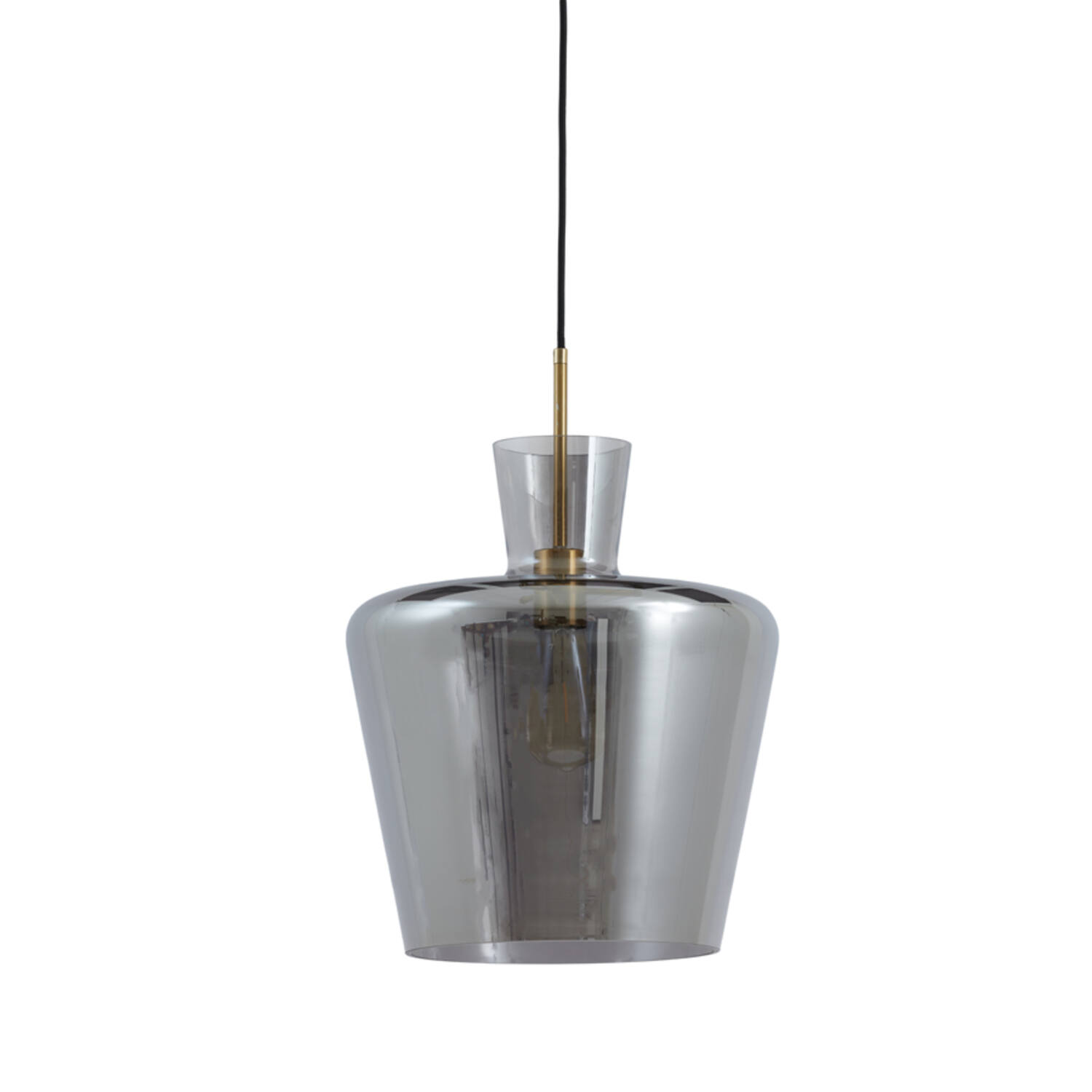 Lampe suspendue rétro noire avec dorure Light & Living Myles – Image 2