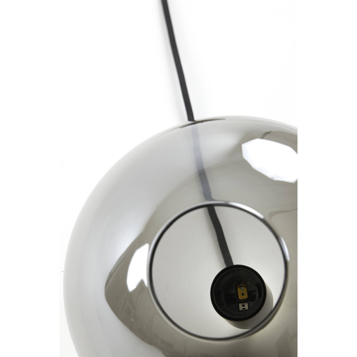 Lampe suspendue rétro noire sphérique Light & Living Subar – Image 5