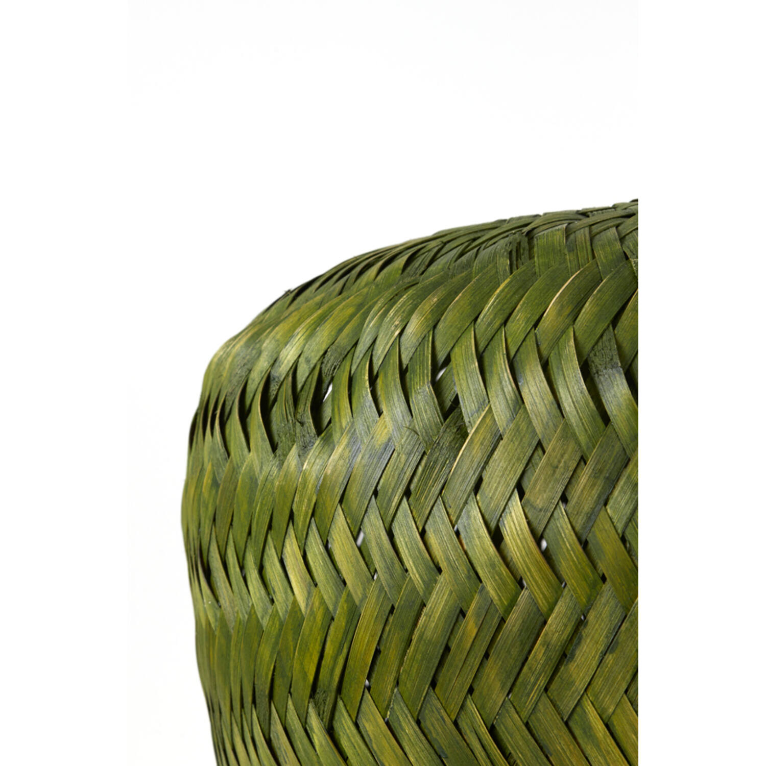 Lampe suspendue rétro verte en rotin Light & Living Patuk – Image 4