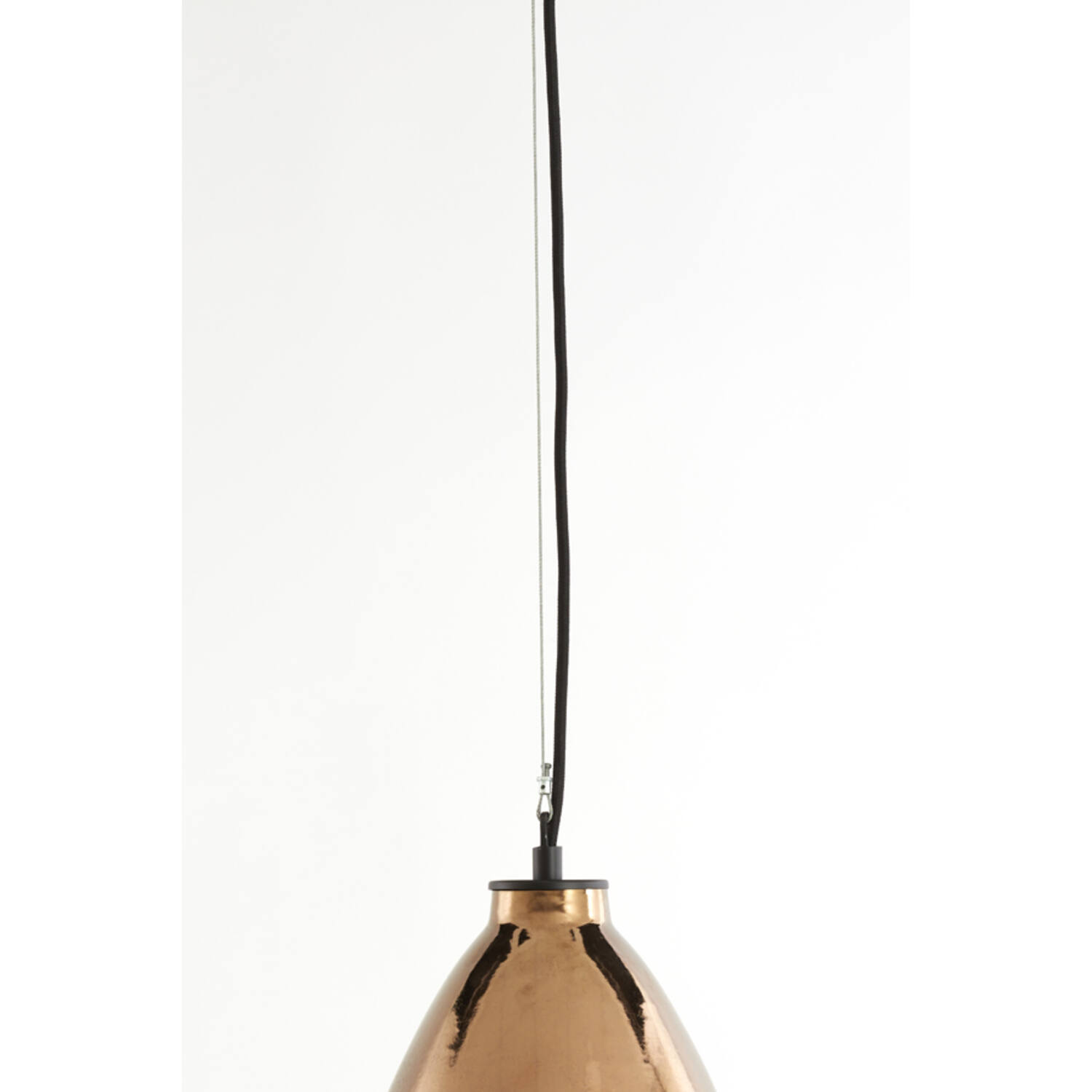 Lampe suspendue ronde rétro marron Light & Living Desi – Image 4