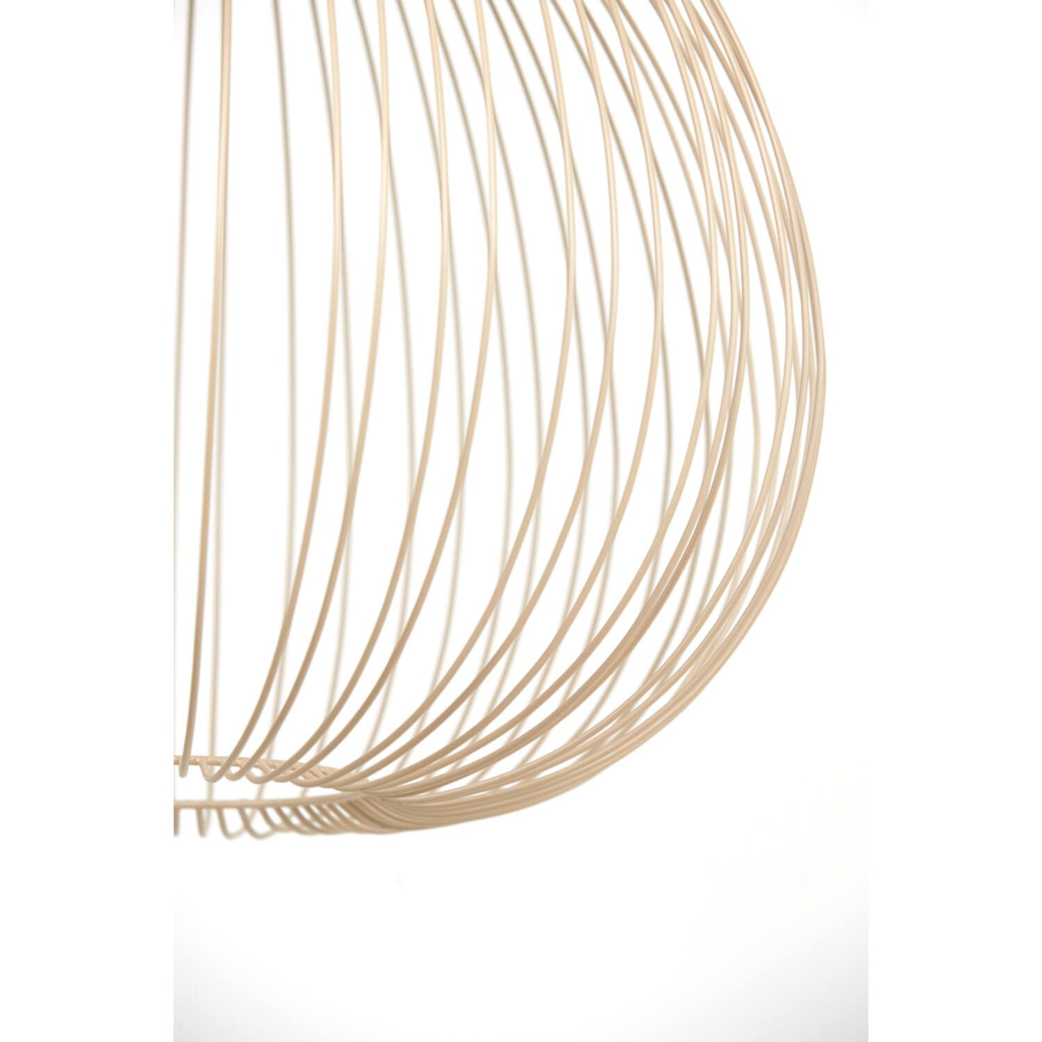 Lampe suspendue rustique beige en forme de boule Light & Living Rilana – Image 4