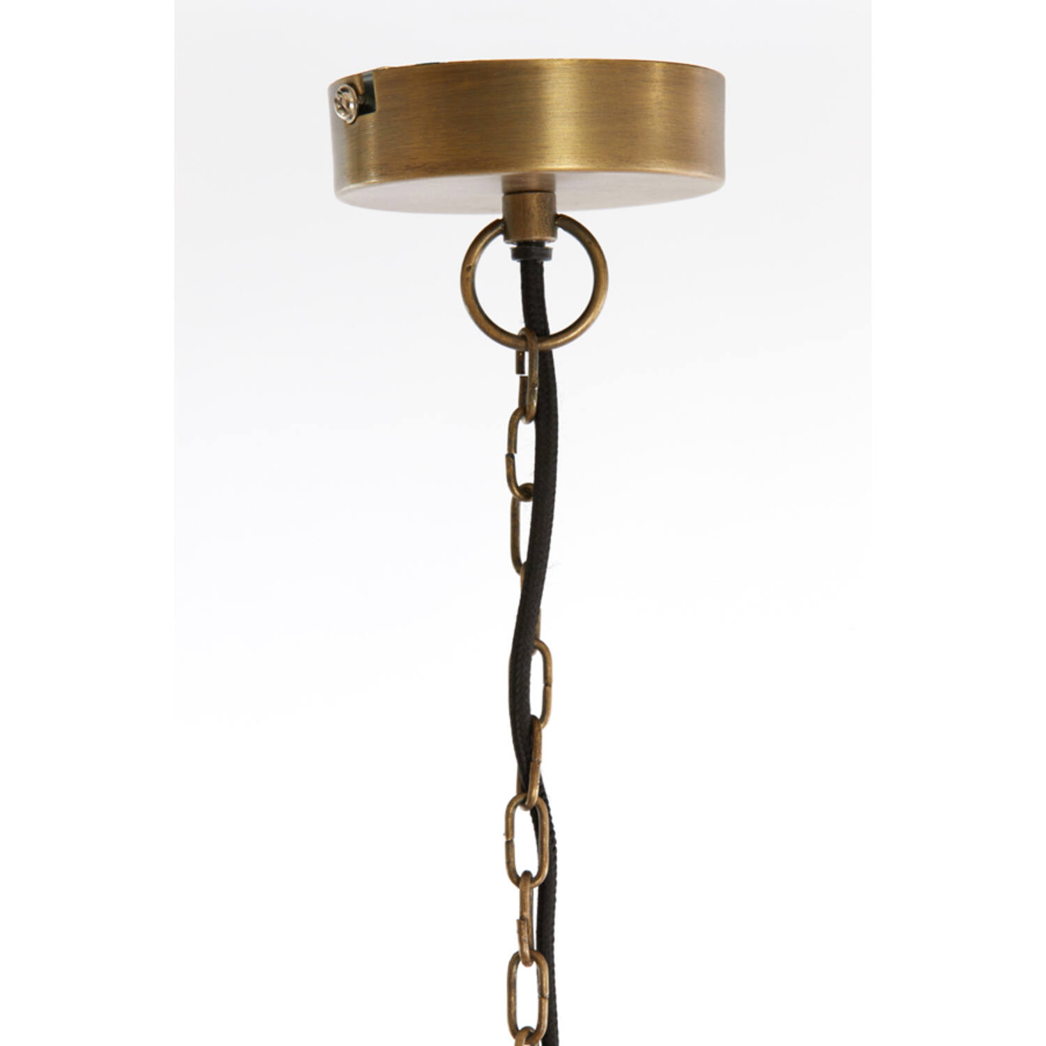 Lampe suspendue rustique dorée à mailles fines Light & Living Yaelle – Image 6