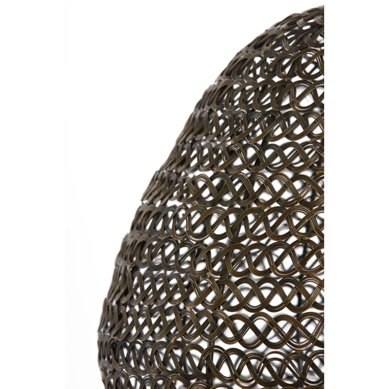 Lampe suspendue rustique dorée ajourée Light & Living Finou – Image 4