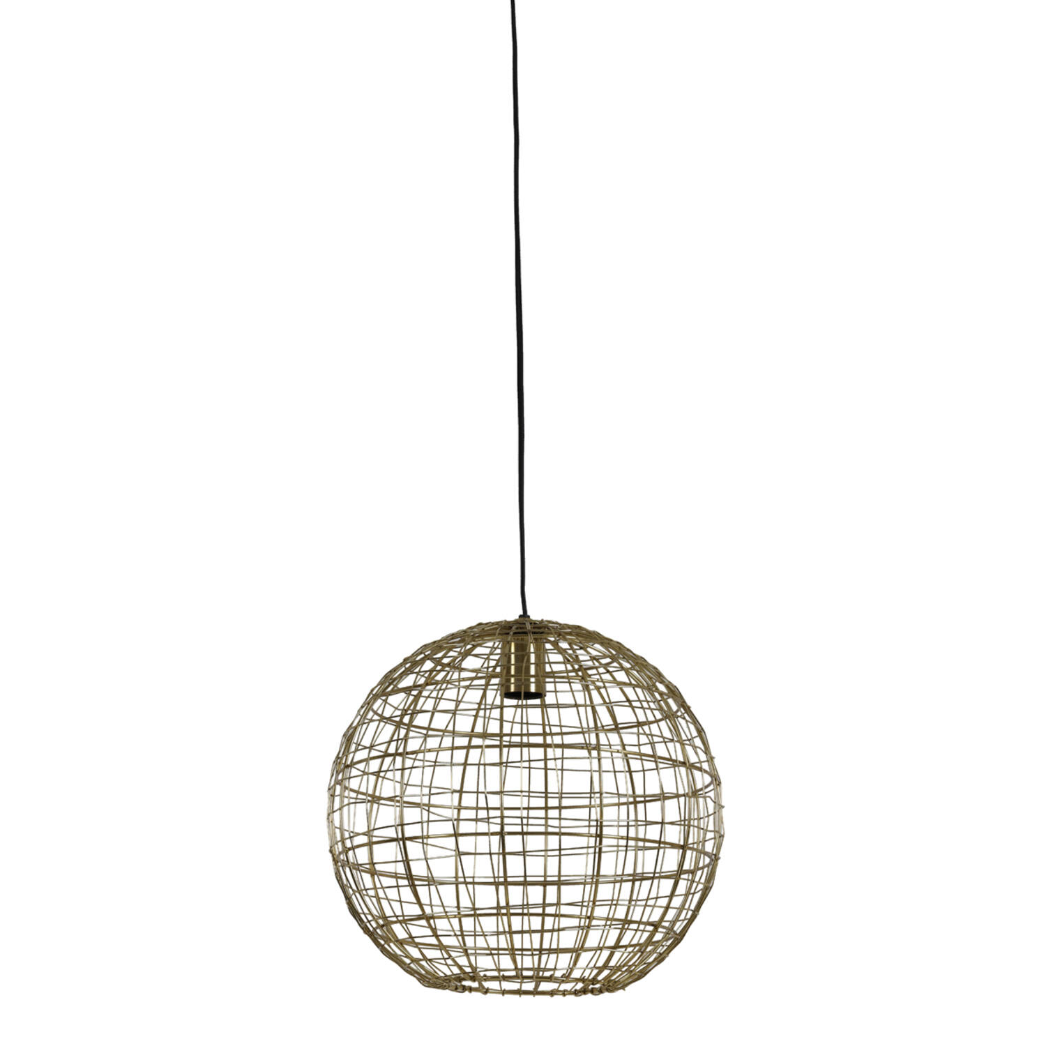 Lampe suspendue rustique dorée en forme de boule Light & Living Mirana – Image 2