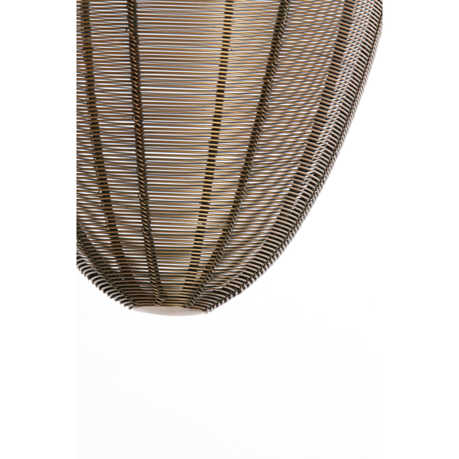 Lampe suspendue rustique dorée en forme d'œuf Light & Living Yaelle – Image 4