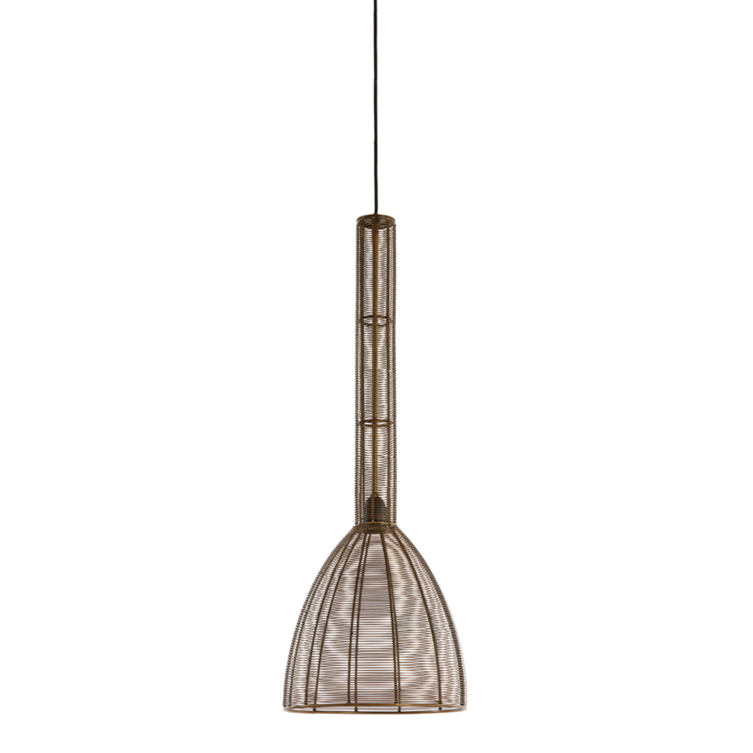 Lampe suspendue rustique en laiton métallique Light & Living Tartu – Image 2