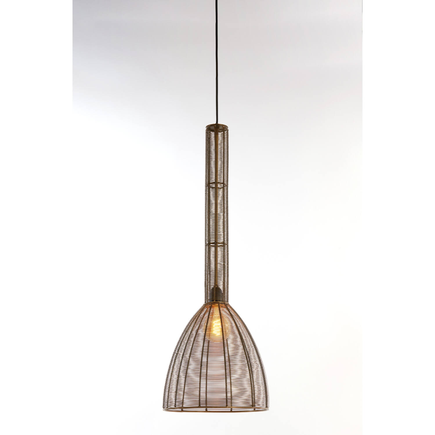 Lampe suspendue rustique en laiton métallique Light & Living Tartu – Image 6