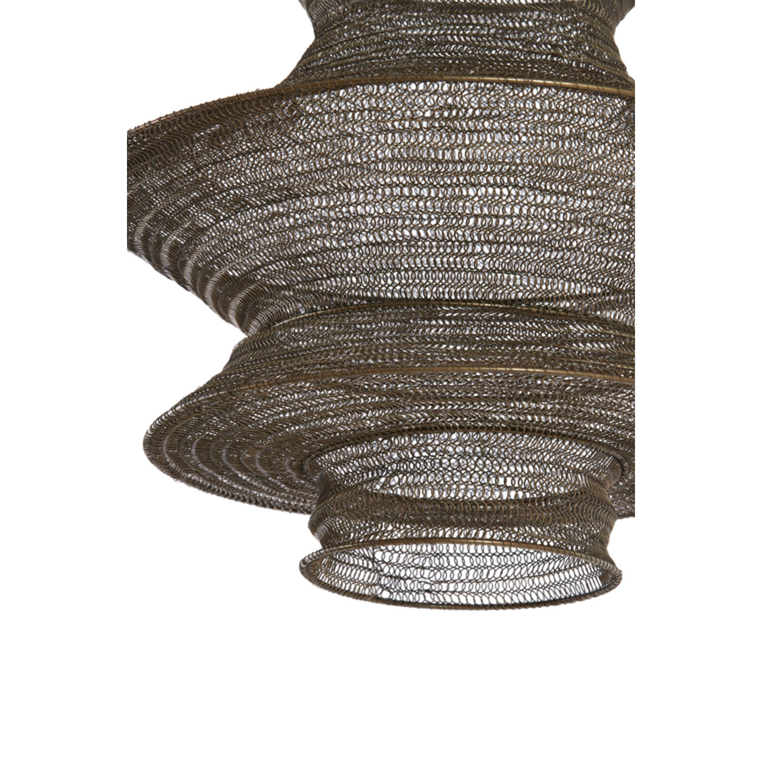 Lampe suspendue rustique en textile marron Light & Living Nakisha – Image 4