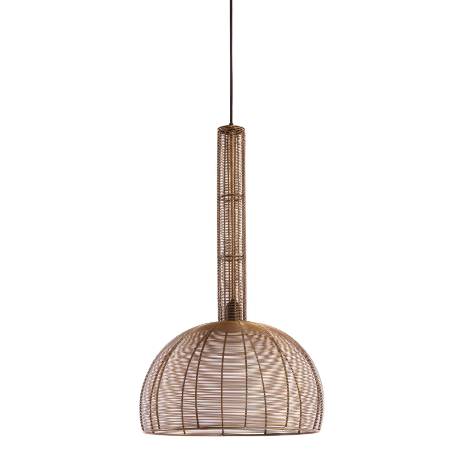 Lampe suspendue rustique marron sphérique Light & Living Tartu – Image 2