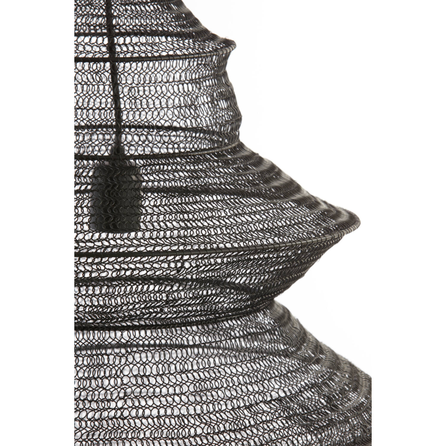 Lampe suspendue rustique noire à mailles fines Light & Living Nakisha – Image 5