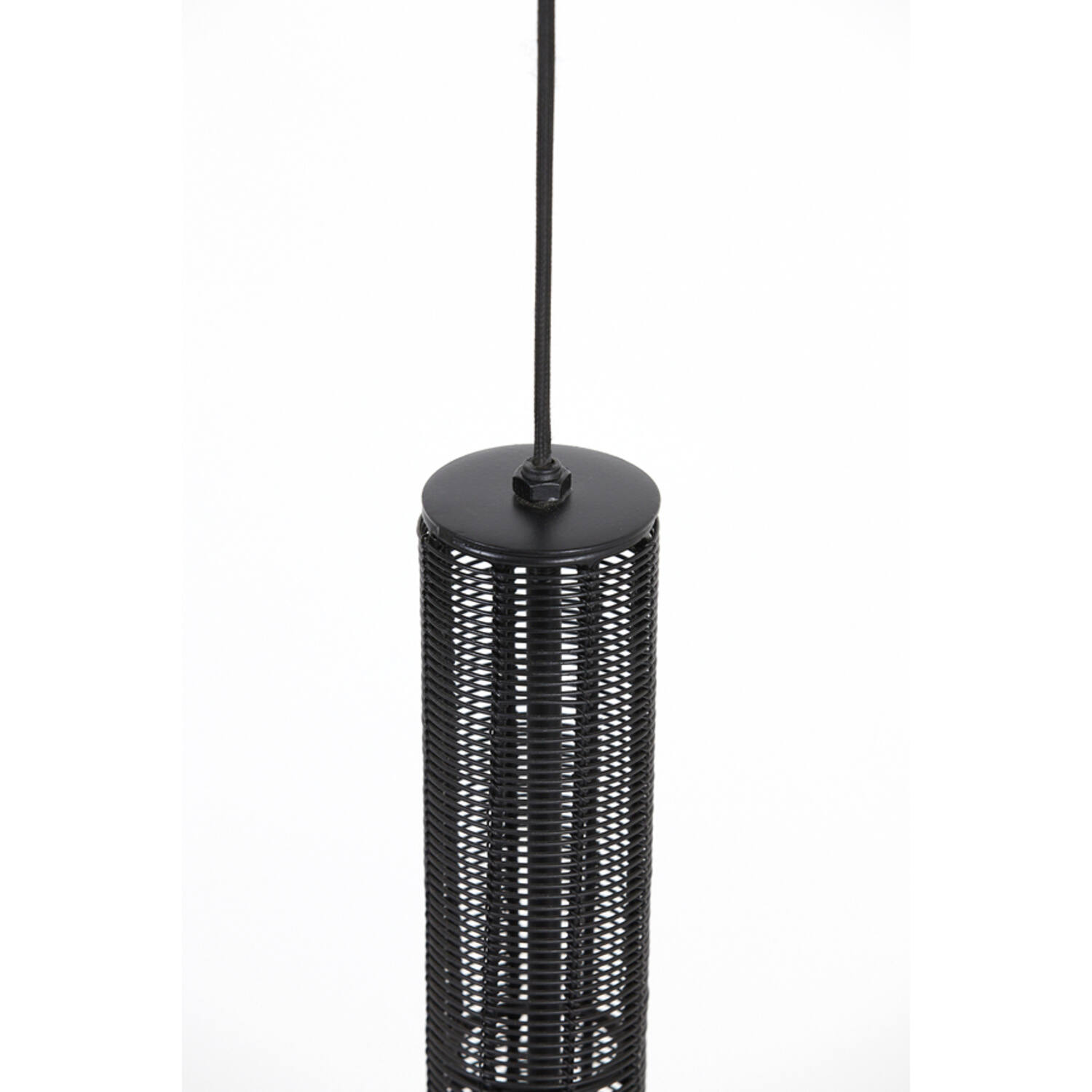 Lampe suspendue rustique noire à mailles fines Light & Living Tartu – Image 6