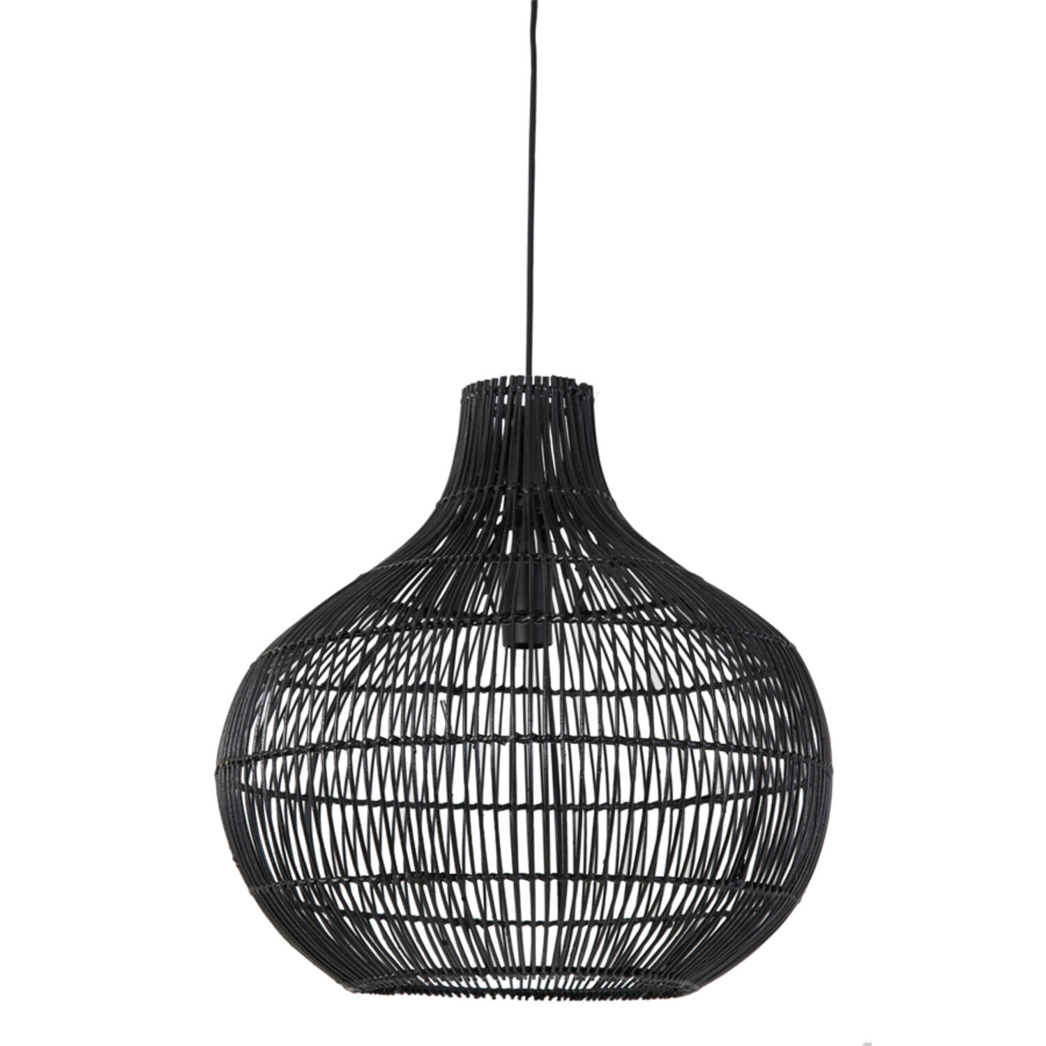 Lampe suspendue rustique noire bombée Light & Living Pacino – Image 2