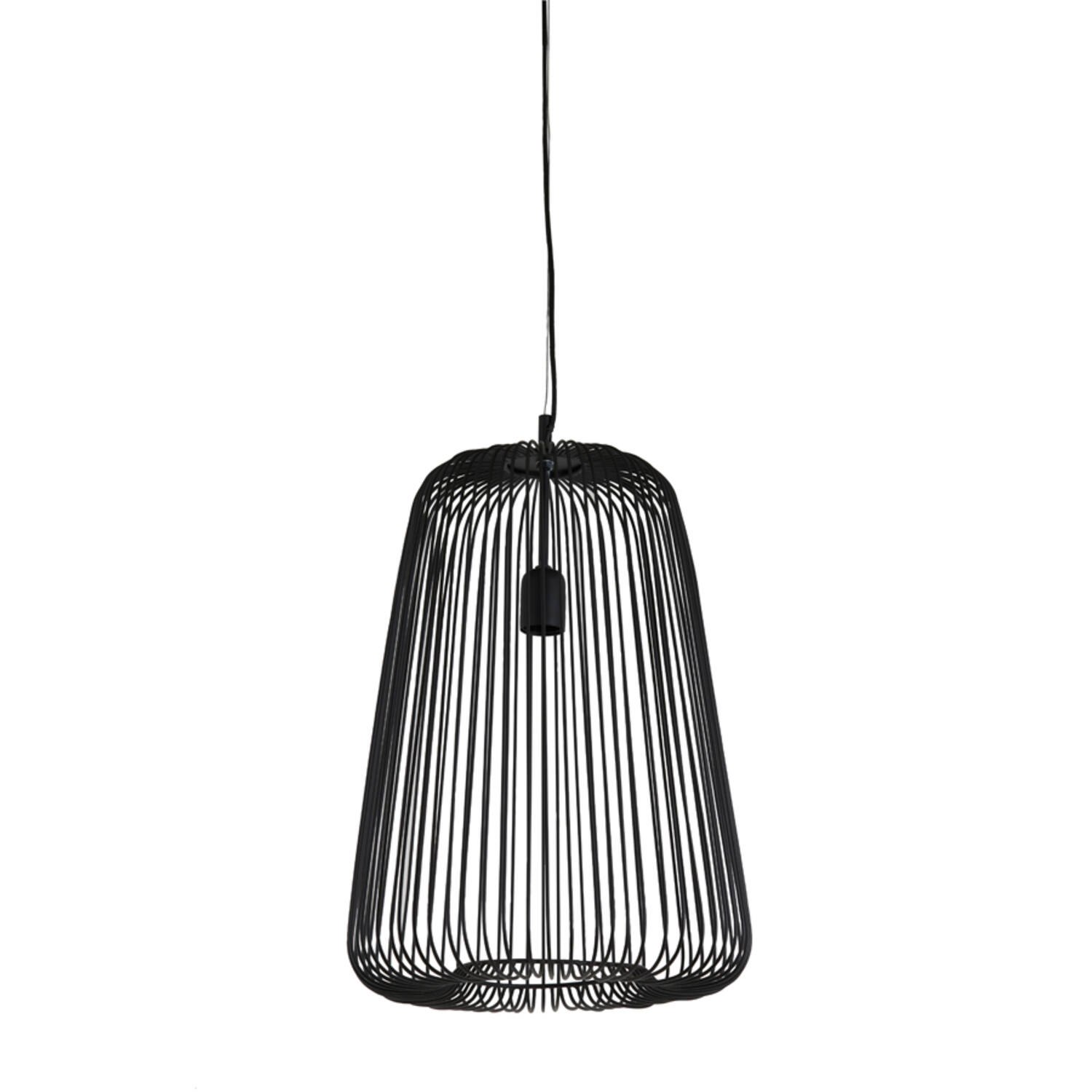 Lampe suspendue rustique noire en fil de métal Light & Living Rilanu – Image 2