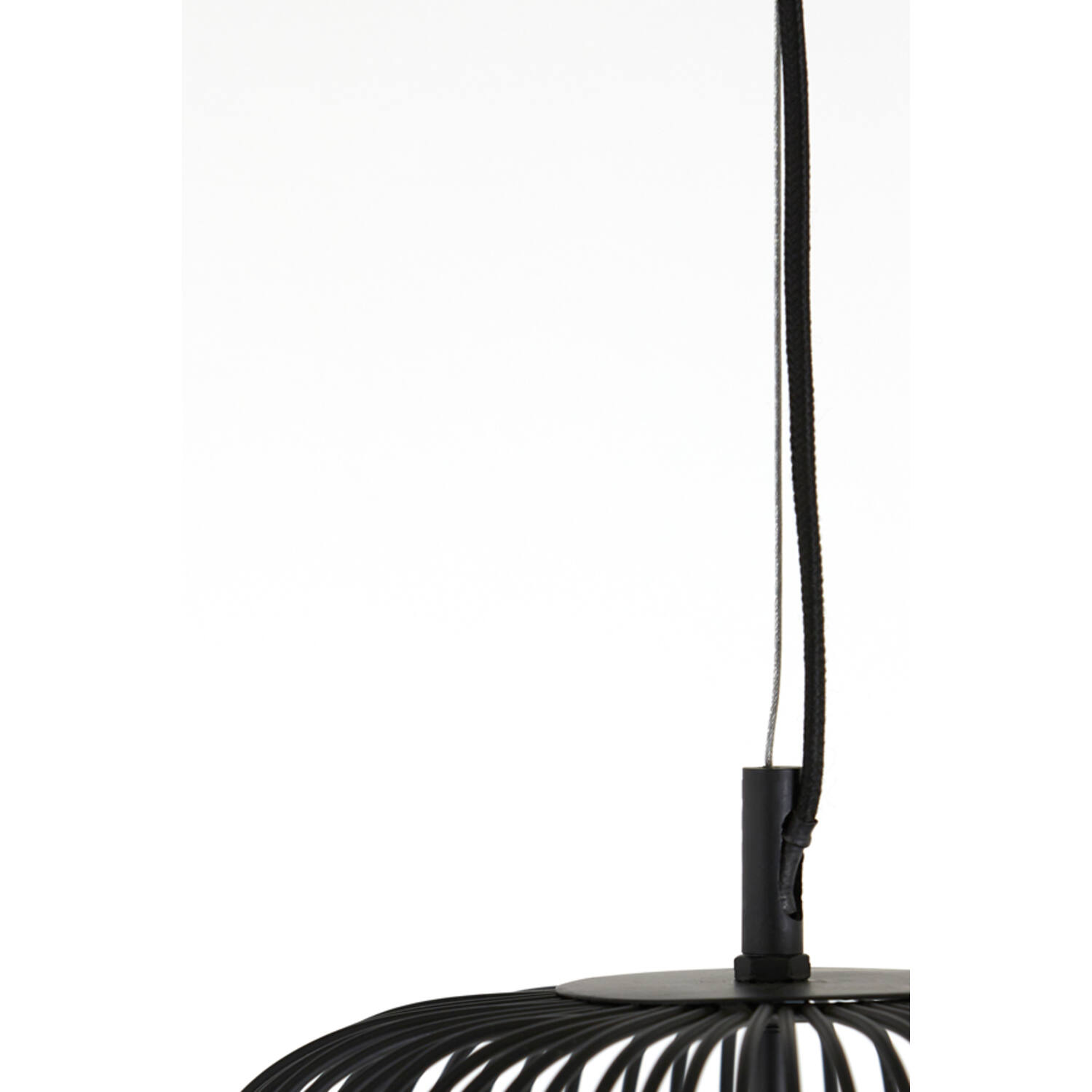 Lampe suspendue rustique noire en fil de métal Light & Living Rilanu – Image 4