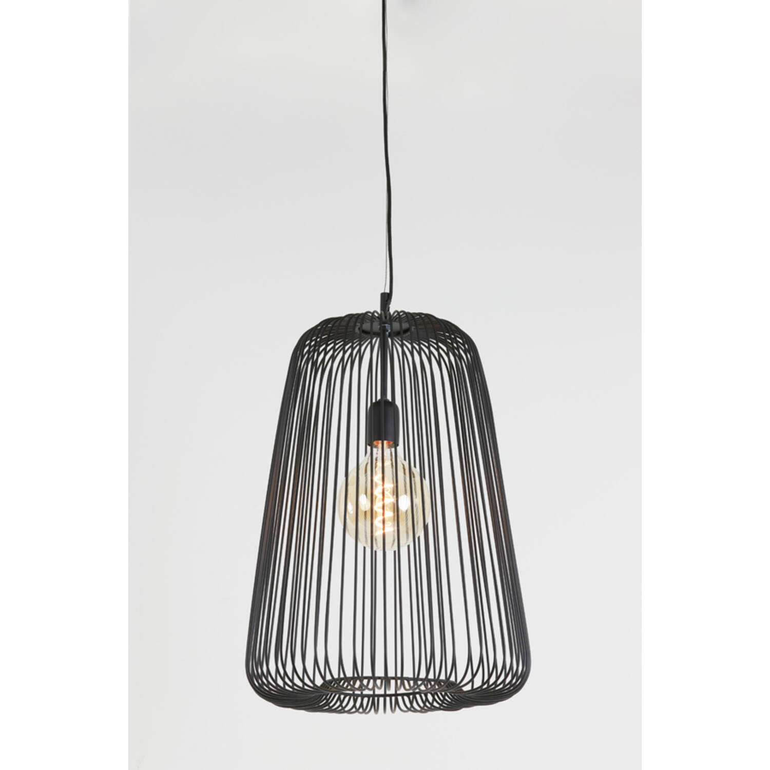 Lampe suspendue rustique noire en fil de métal Light & Living Rilanu – Image 7