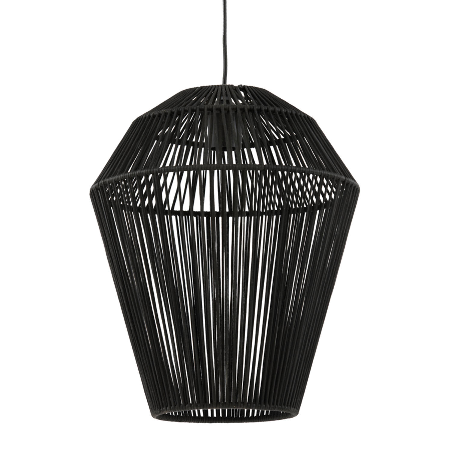 Lampe suspendue rustique noire en forme de diamant Light & Living Deya – Image 2