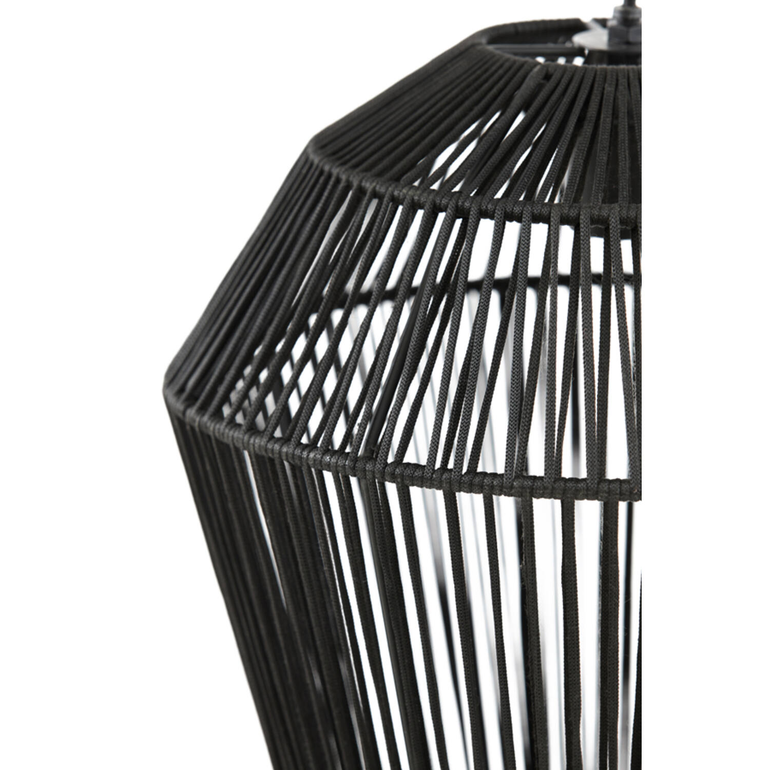 Lampe suspendue rustique noire en forme de diamant Light & Living Deya – Image 4