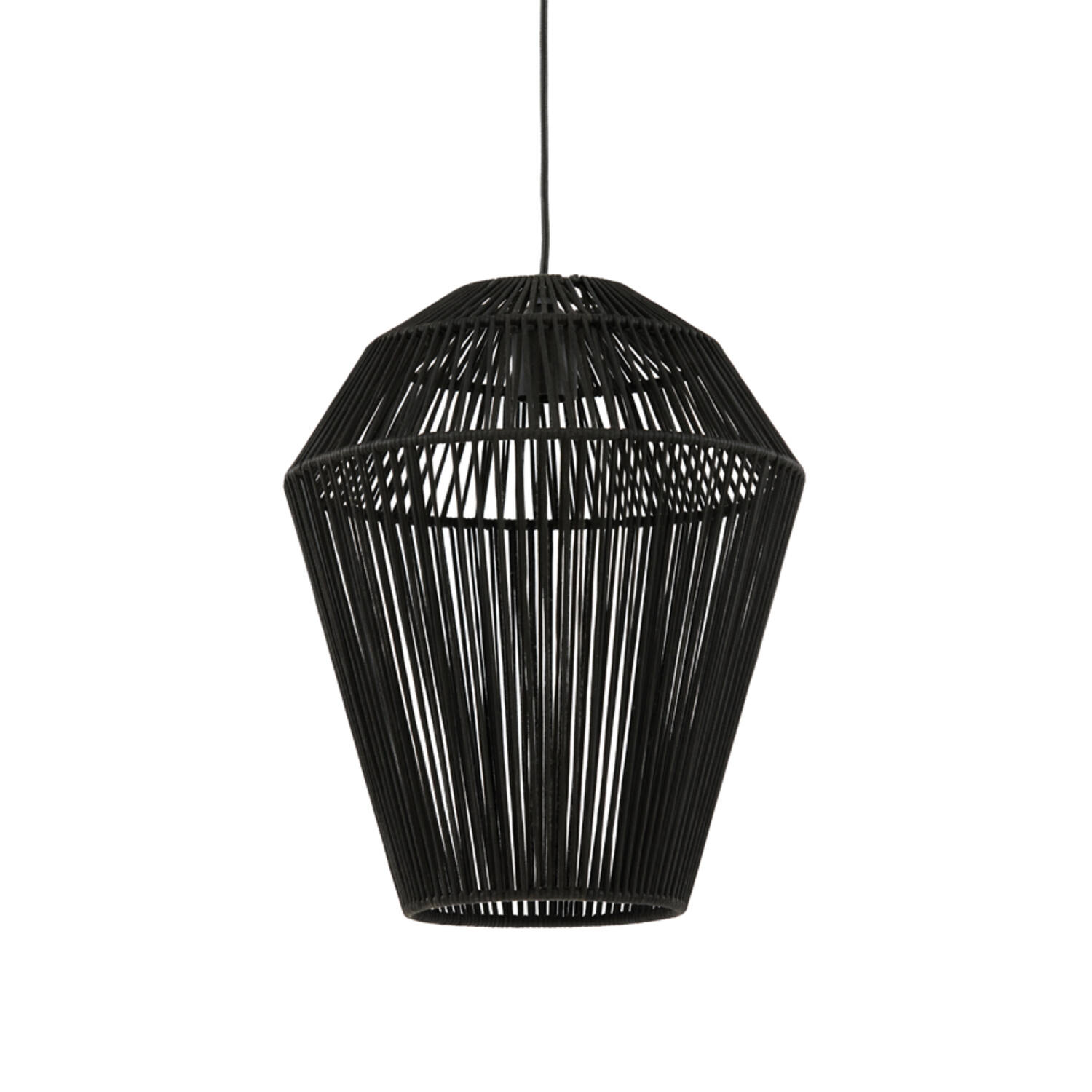 Lampe suspendue rustique noire en forme de panier Light & Living Deya – Image 2