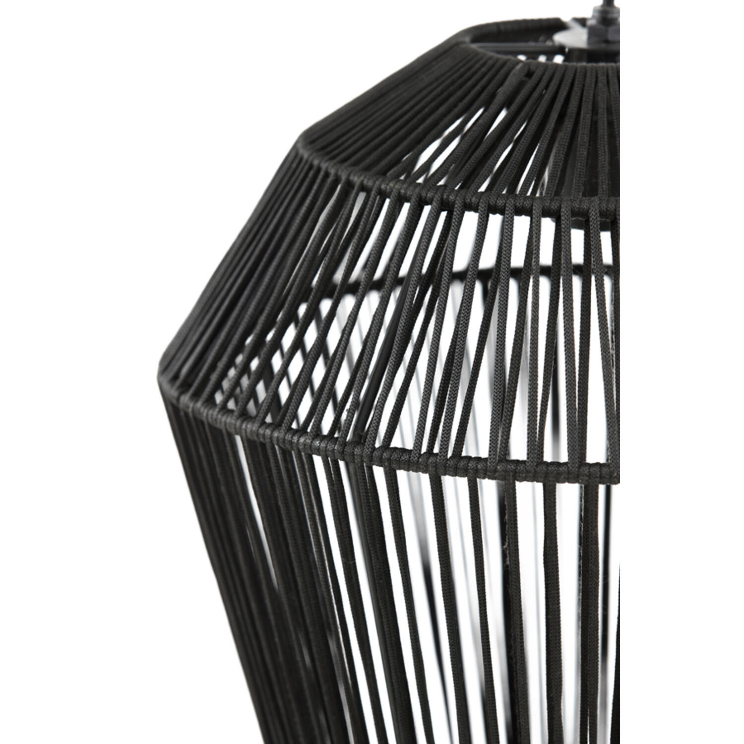 Lampe suspendue rustique noire en forme de panier Light & Living Deya – Image 4