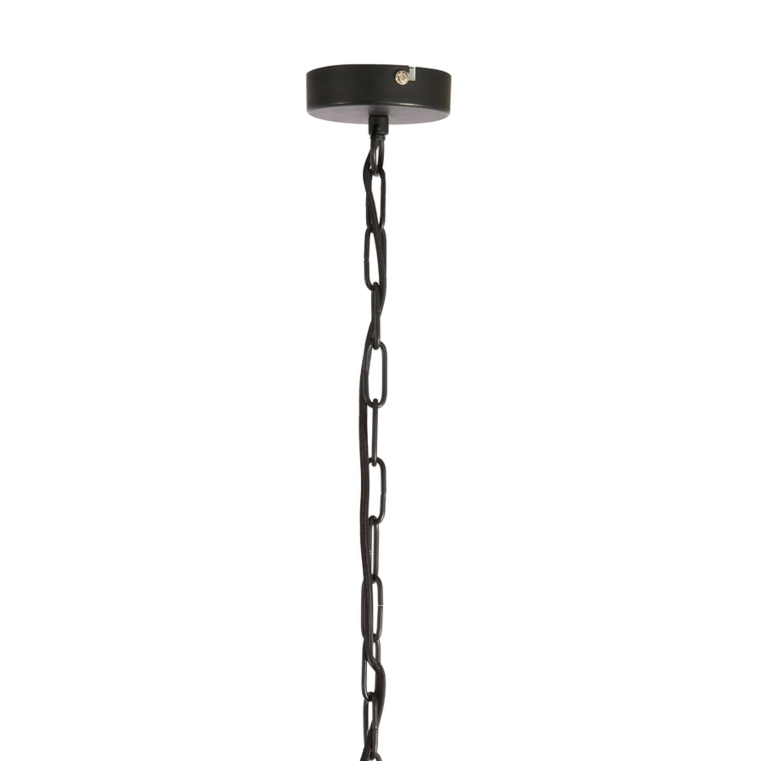 Lampe suspendue rustique noire en métal Light & Living Adeta – Image 7