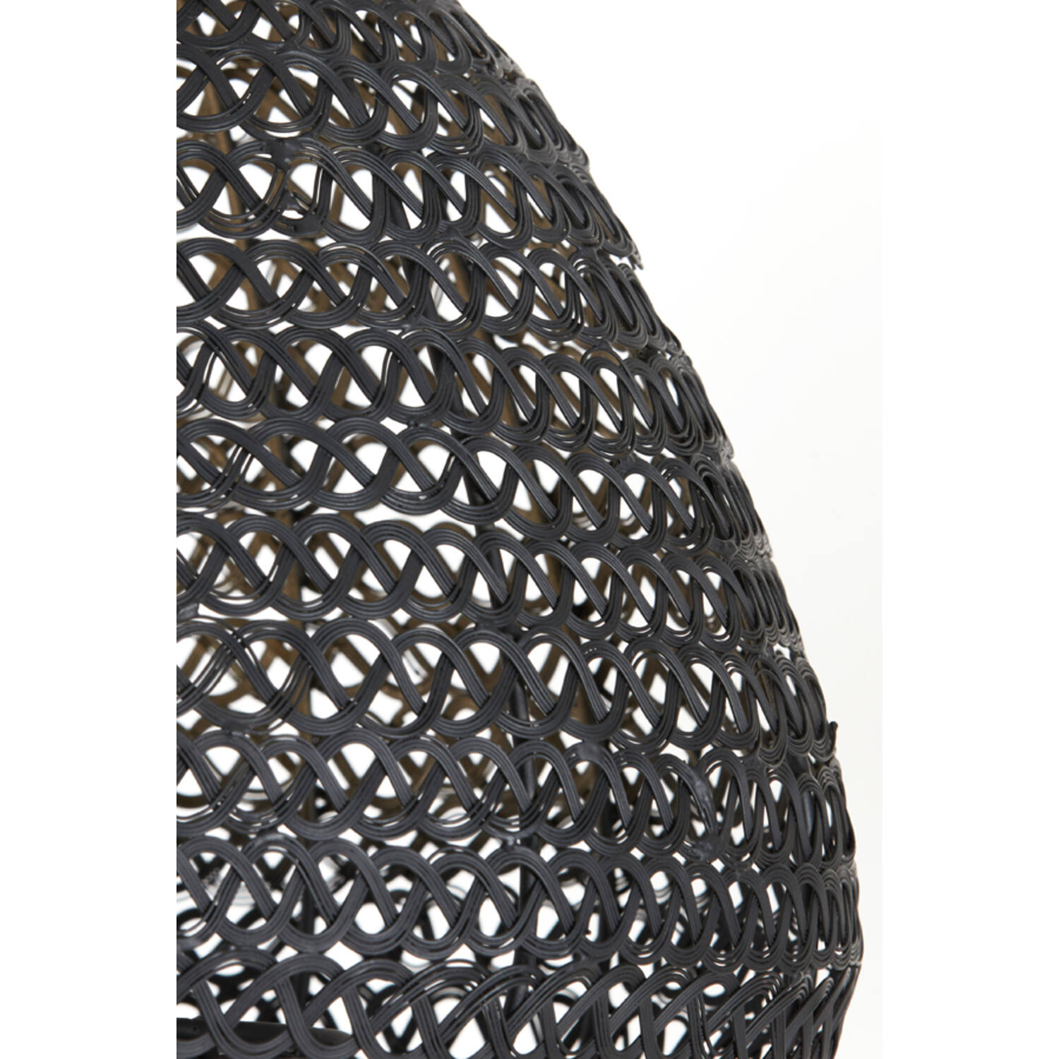 Lampe suspendue rustique noire ronde Light & Living Finou – Image 4