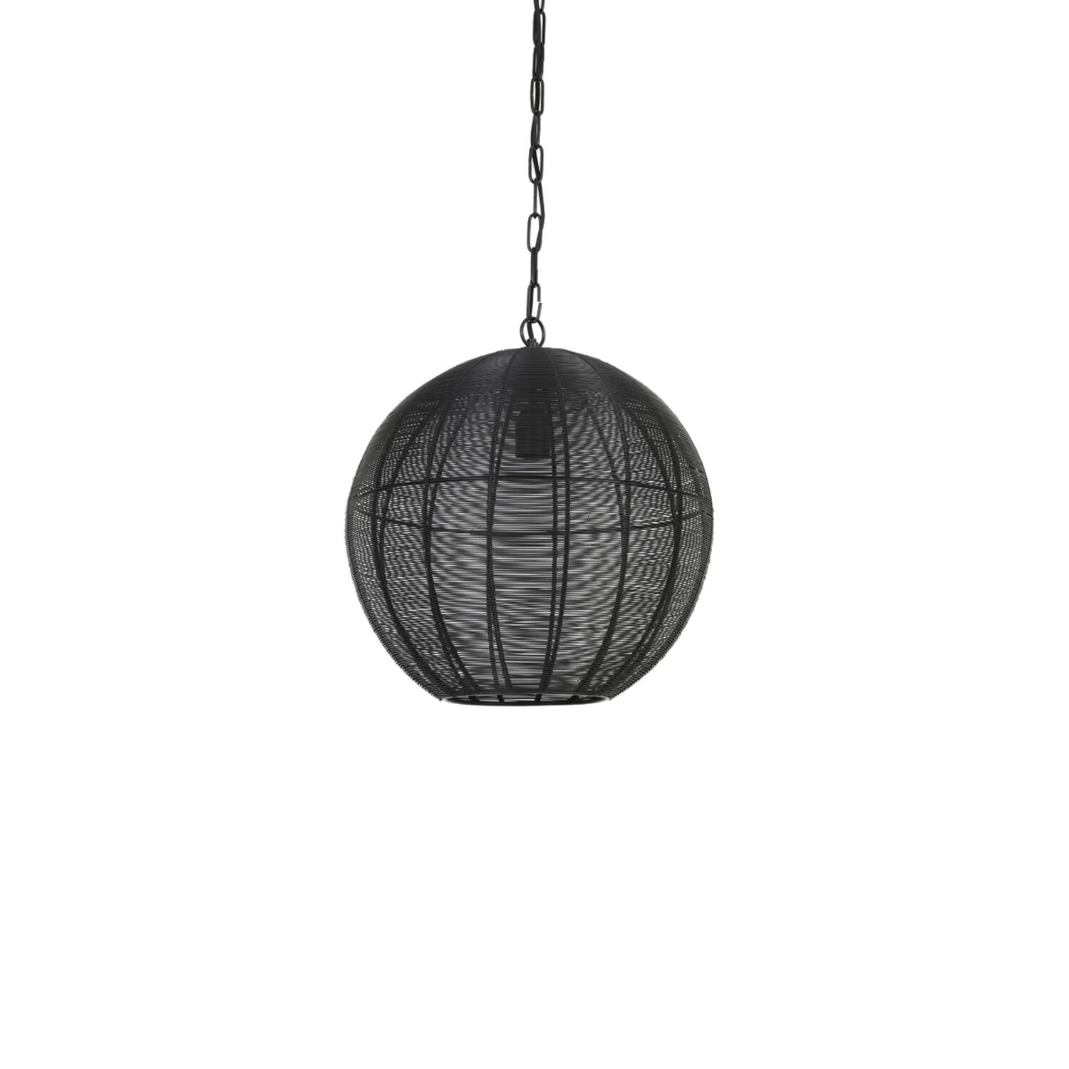 Lampe suspendue rustique noire sphérique Light & Living Amarah – Image 2