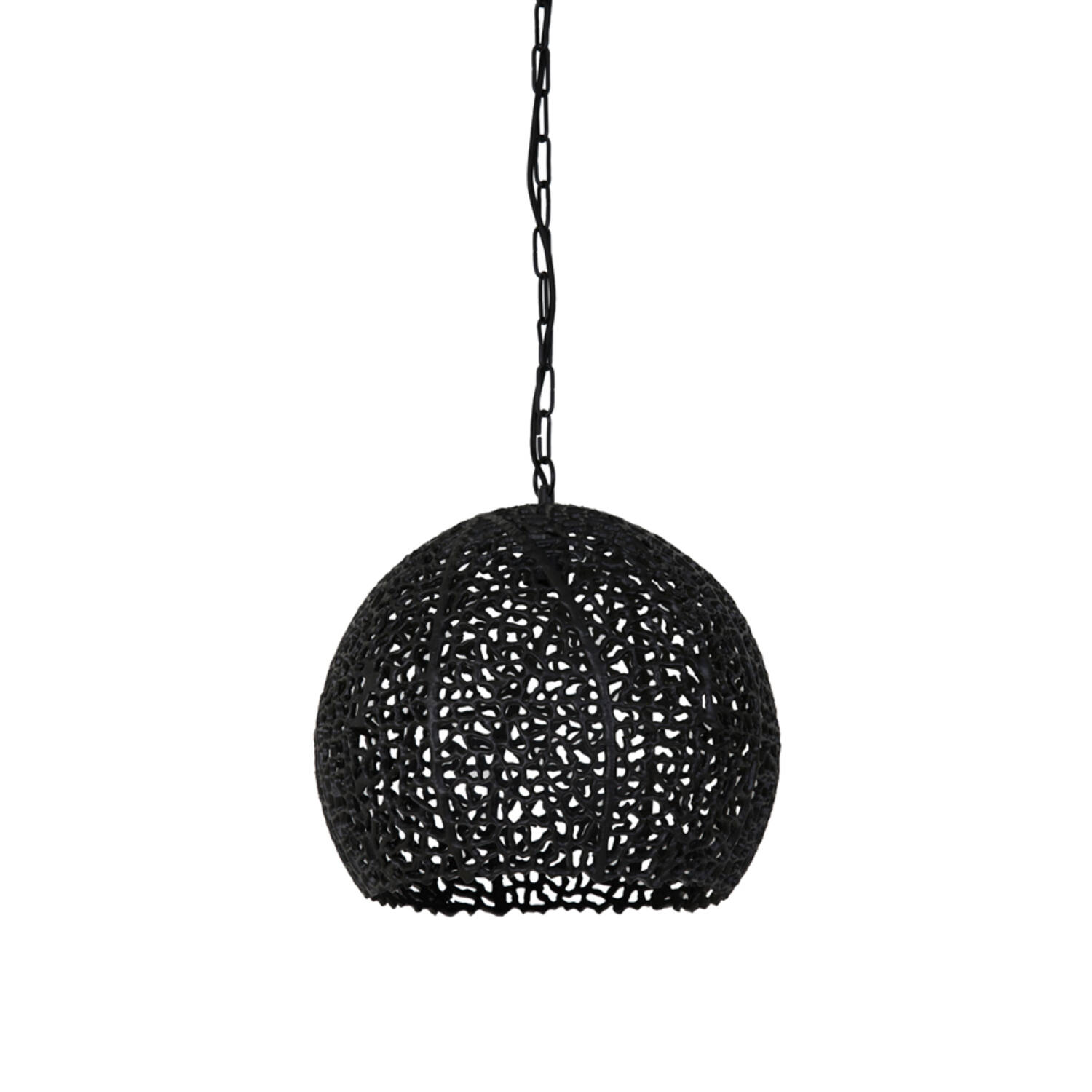 Lampe suspendue rustique noire sphérique Light & Living Sinula – Image 2